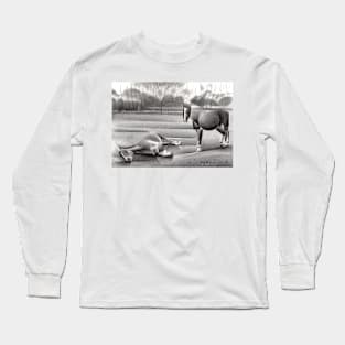 Hommage to a dying horse – 02-03-18 Long Sleeve T-Shirt